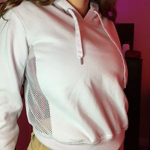 Garage lilac hoodie w/ see through sides